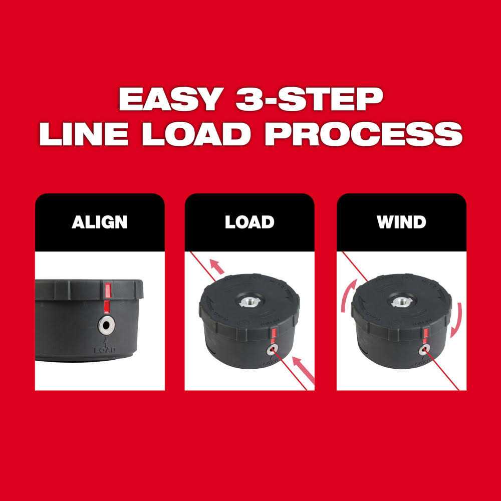 Milwaukee Easy Load Trimmer Head 49-16-2748