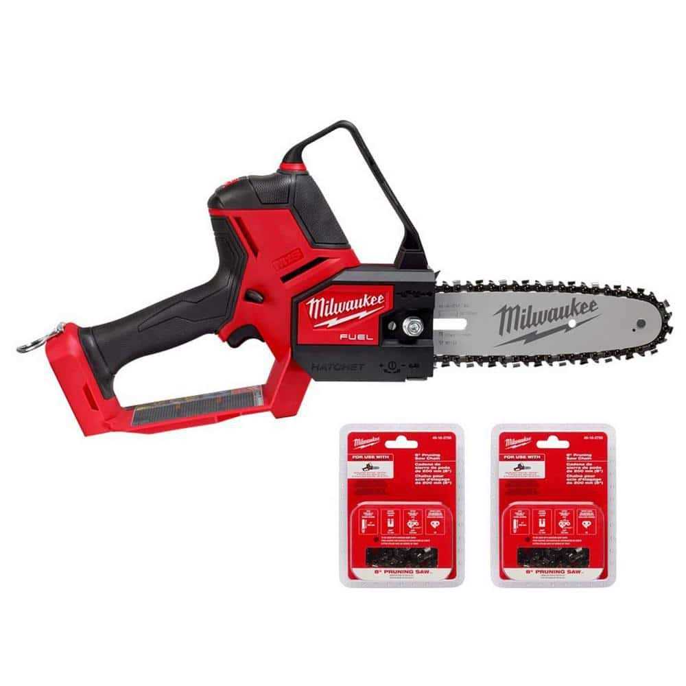 Milwaukee M18 FUEL 8 in. 18V Lithium-Ion Brushless Electric Battery Chainsaw HATCHET w/M18