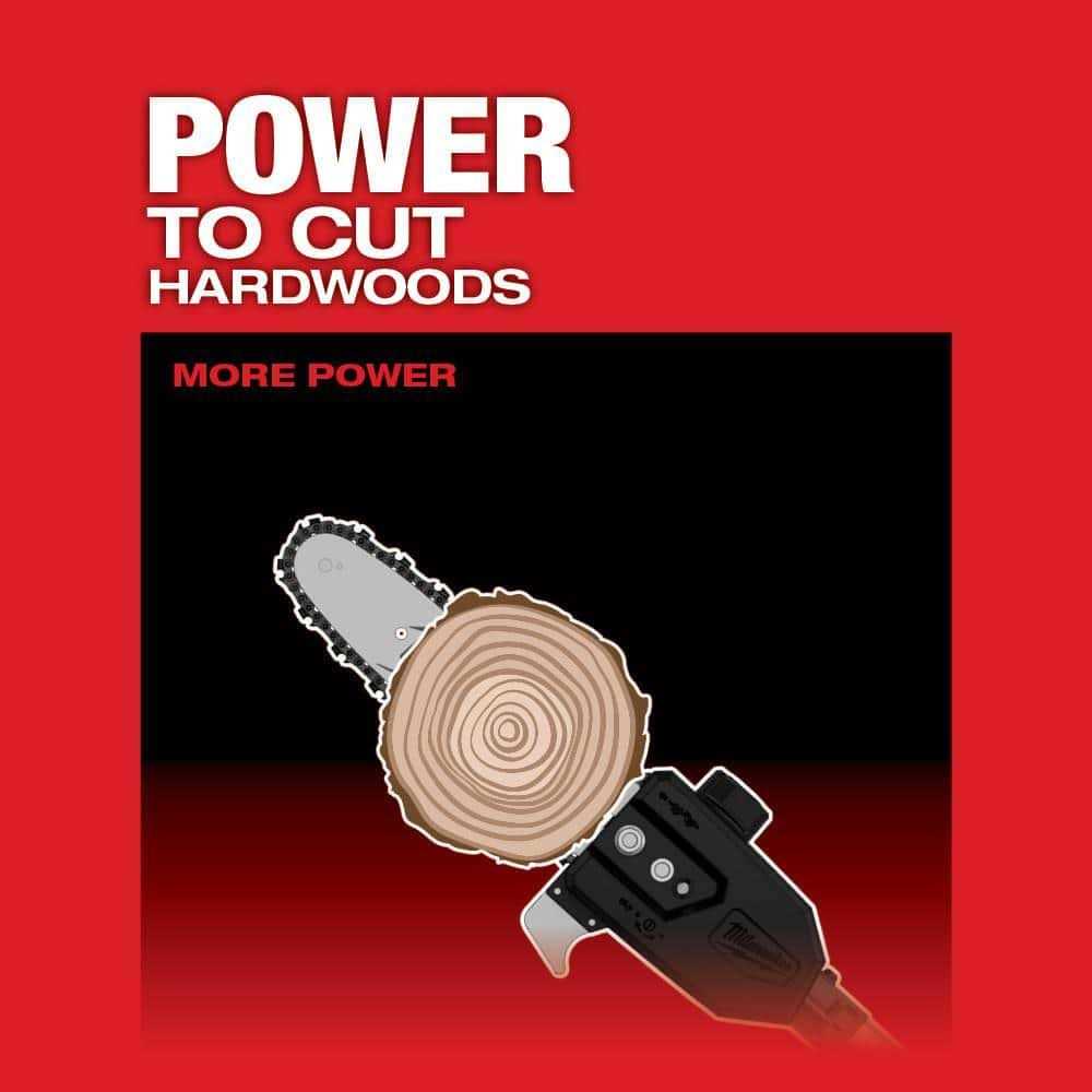 Milwaukee M18 FUEL 10 in. 18V Lithium-Ion Brushless Electric Cordless Pole Saw with Attachment Capability with 10 in. Saw Chain