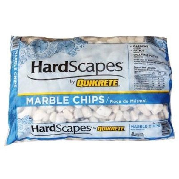 Marble Chips, White, .5-Cu. Ft.
