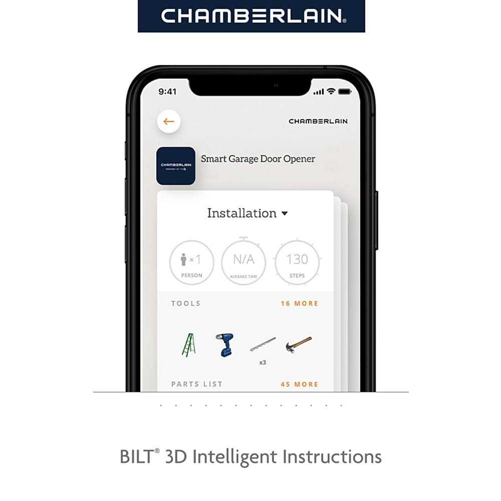 Chamberlain 1/2-HP Smart Belt Drive Garage Door Opener Wi-fi Compatibility