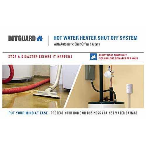 MyGuard Automatic Hot Water Heater Shut Off System and Water Leak Alarm and Detector, Quality Design and Material