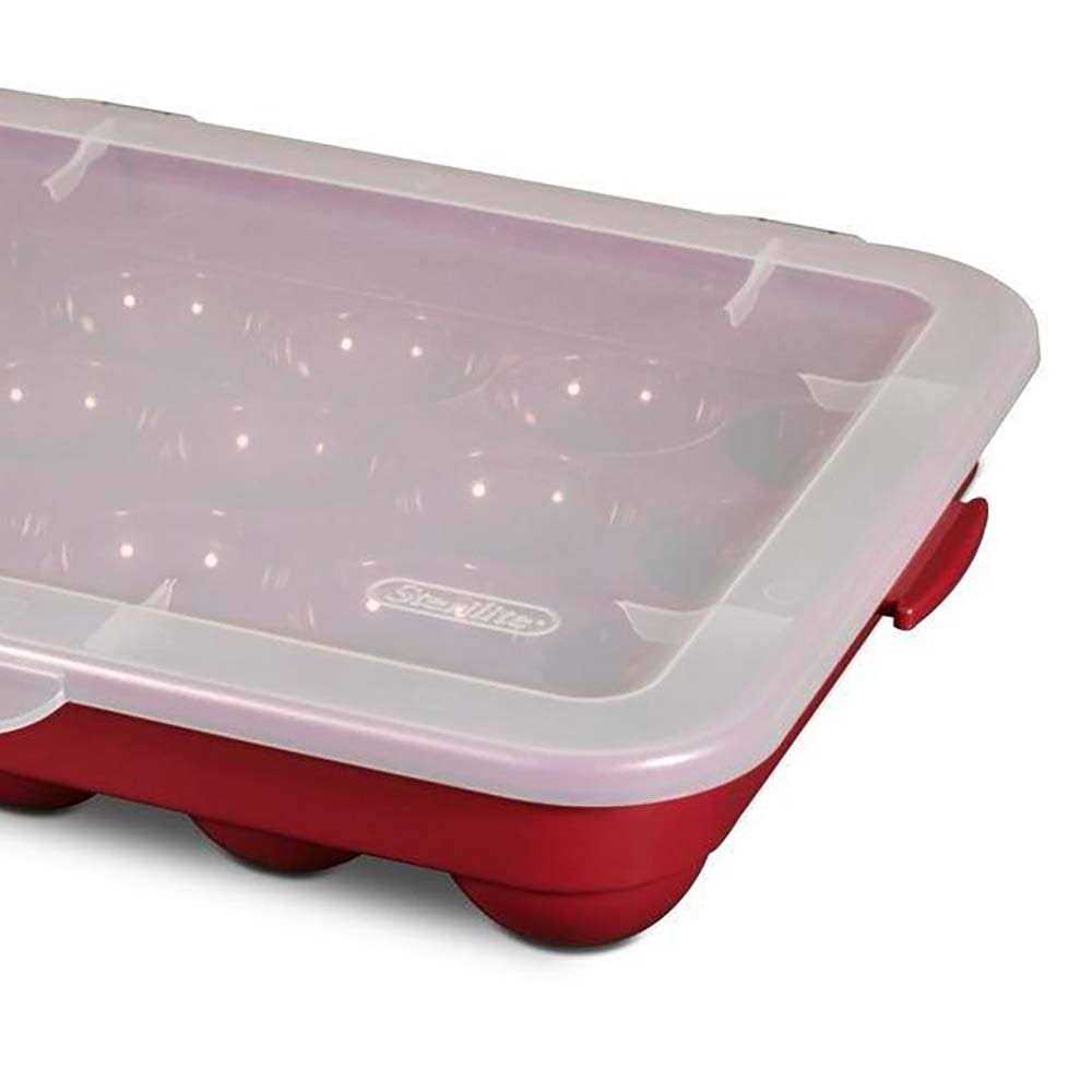 Sterilite Christmas Ornament Storage Case