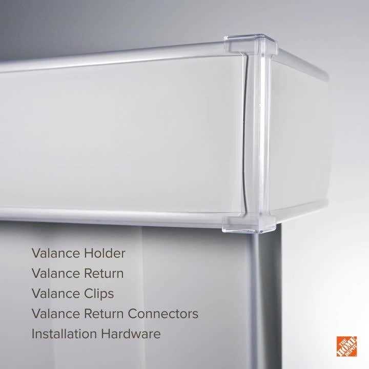 Hampton Bay White Vertical Blind Head Rail for Sliding Door or Window