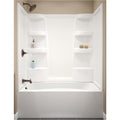 Delta Hycroft 3-Piece 60 In. L x 30 In. D (Bathtub) Tub Wall Kit in White
