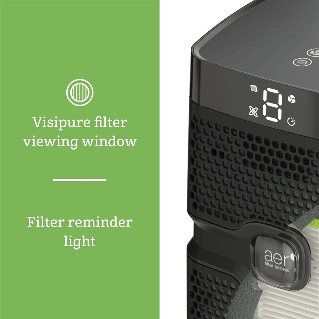 Holmes Aer1 True Hepa Air Purifier Tower, with Timer and Filter Light