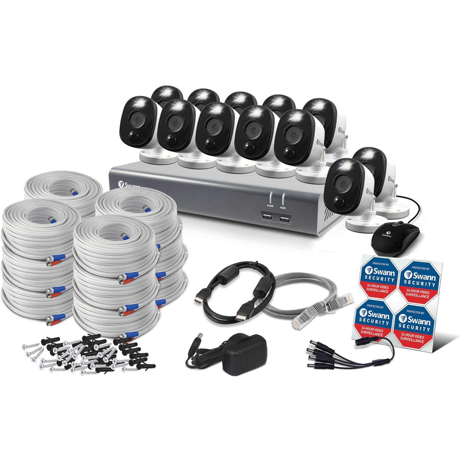 Swann 12 Camera 16 Channel 1080p Full HD DVR Security System