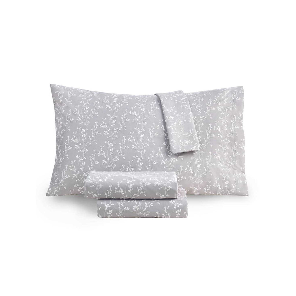 Sanders Printed Microfiber 4-Pc Sheet Set