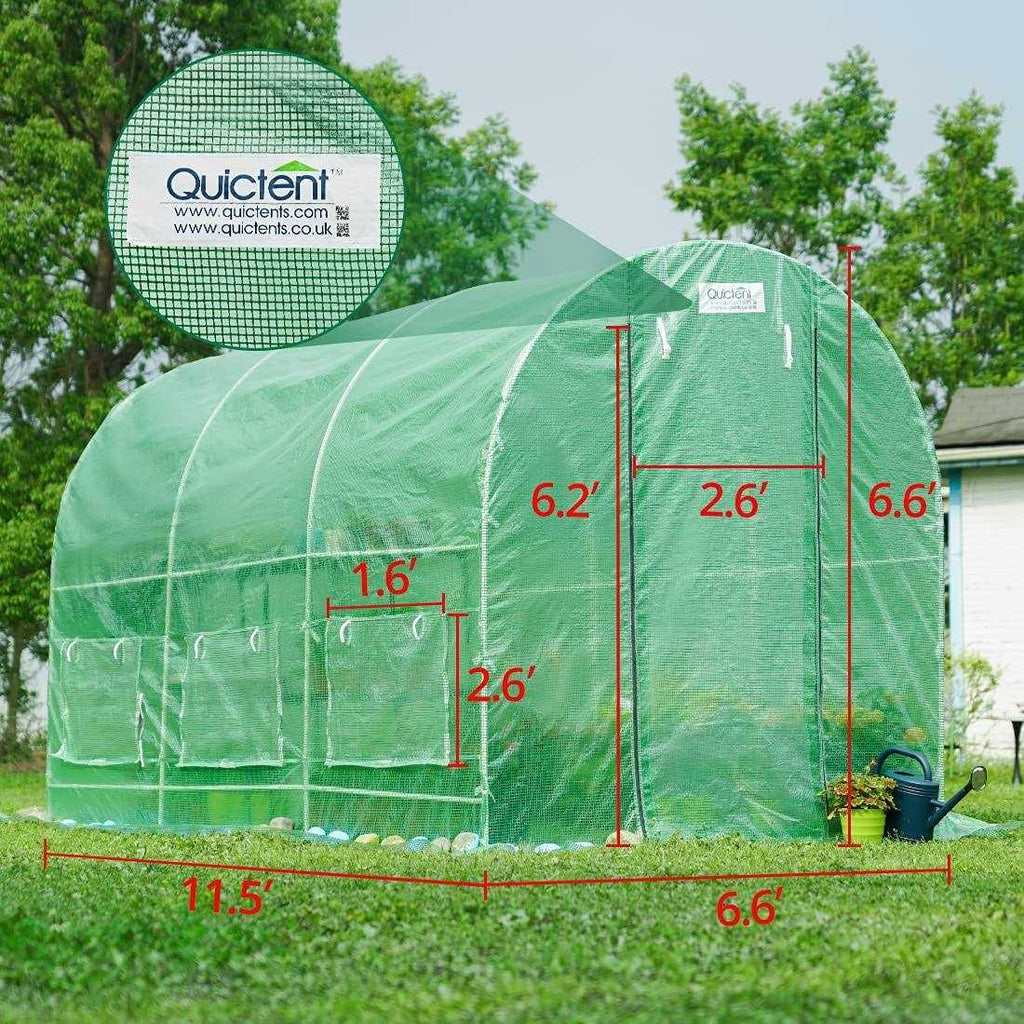 Quictent Upgraded 12x7x7 Ft Portable Greenhouse Large Walk-in