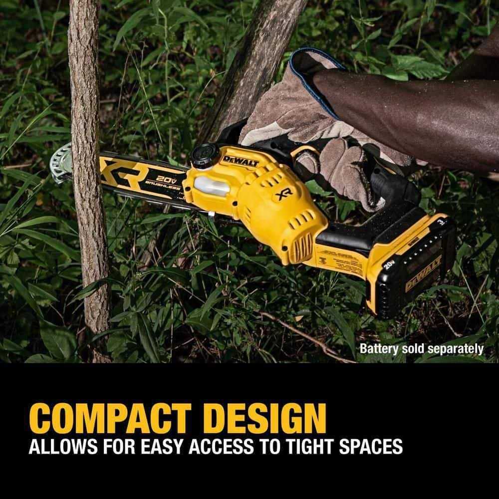 DEWALT 20V MAX 8-in. Brushless Cordless Pruning Chainsaw DCCS623B