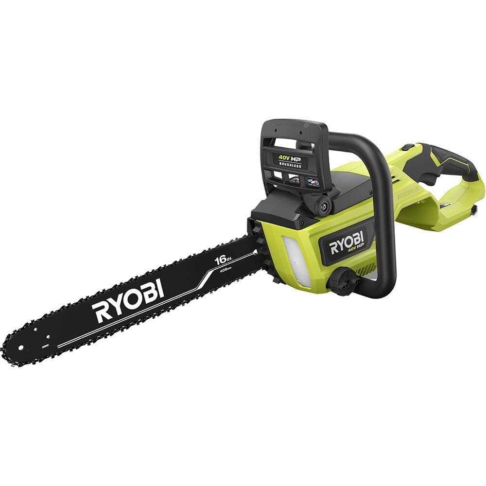 RYOBI 40V HP Brushless Battery Chainsaw w/Extra Chain