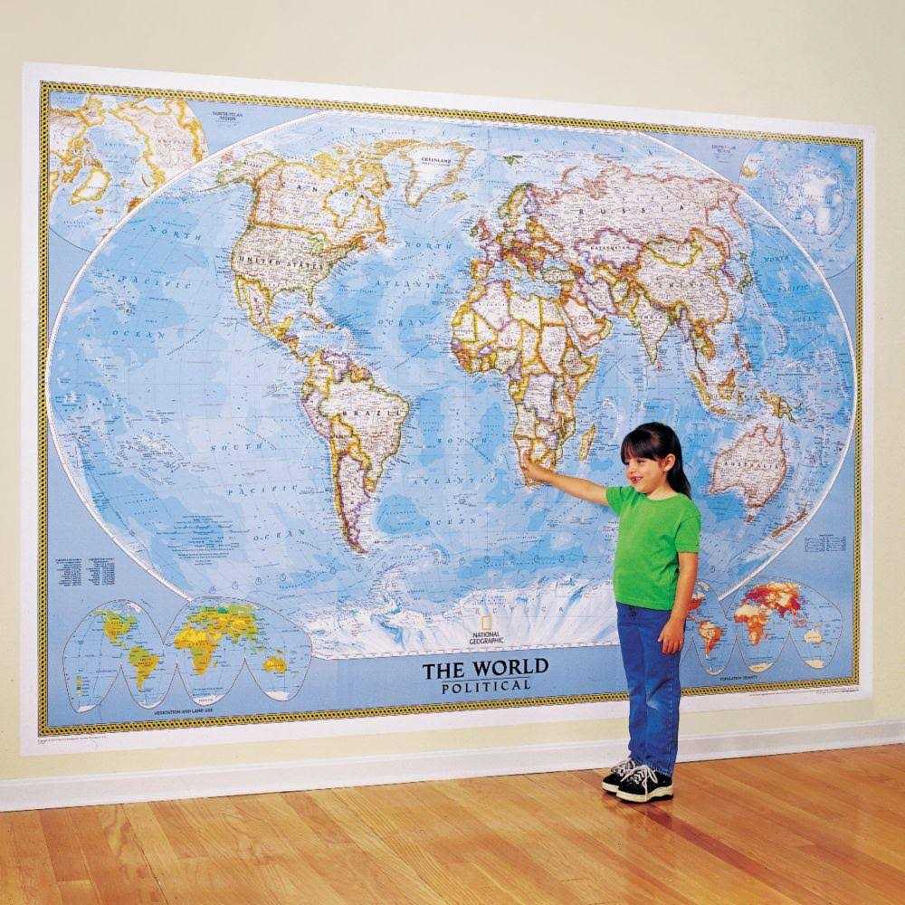 National Geographic World Wall Map