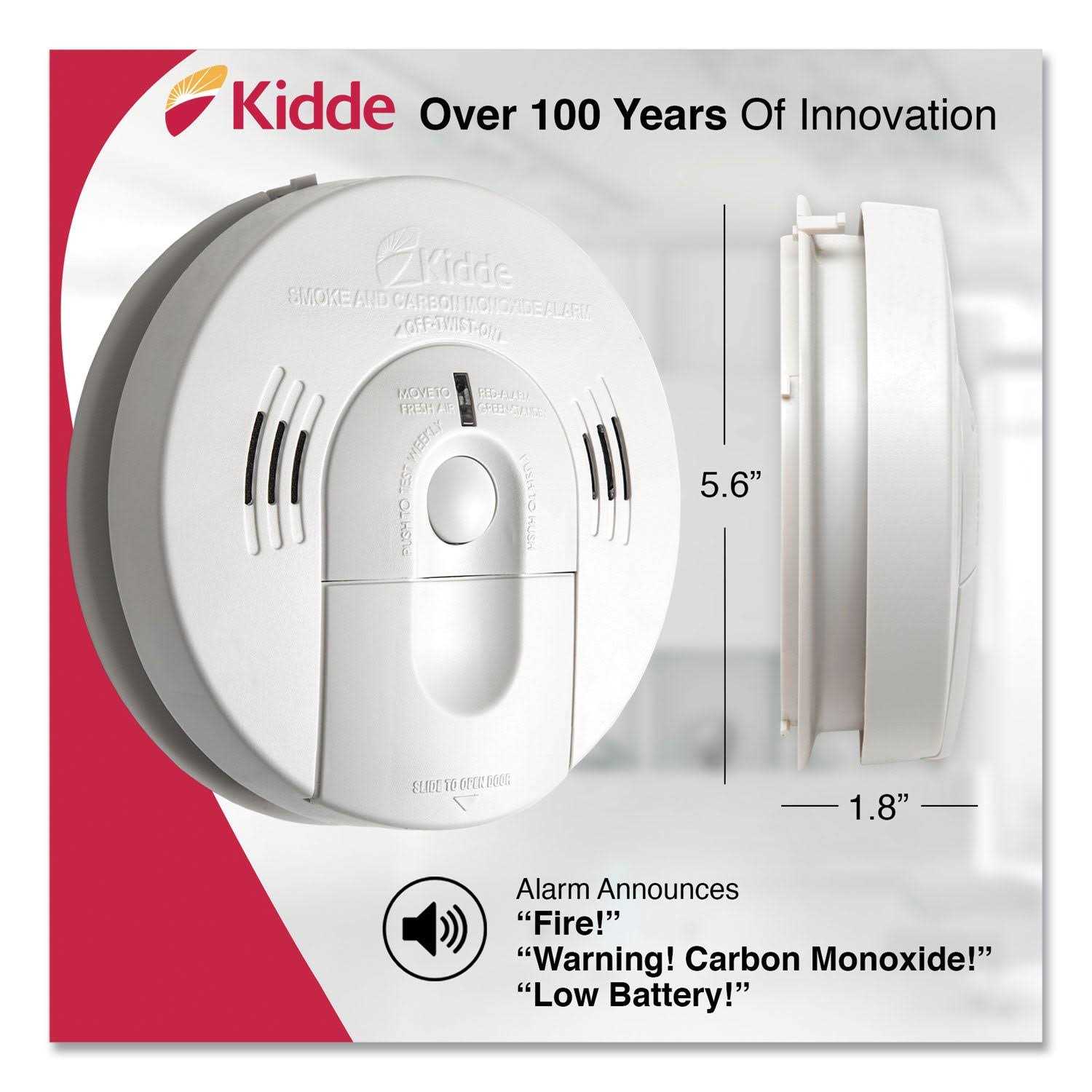 Kidde Combination Carbon Monoxide Smoke Alarm