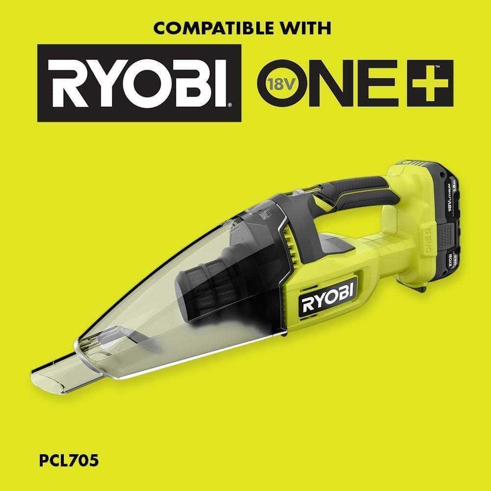 RYOBI Hand Vacuum Accessory Kit with Crevice Tool, Floor Nozzle, Dust Brush and Flexible Hose