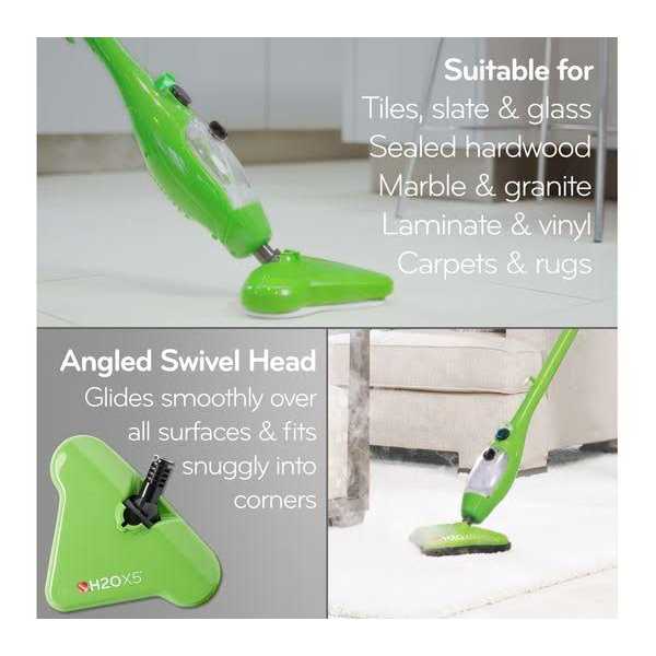 H2O Mop X5 Basic Mop 5 in 1 All Purpose Hand Held Steam Cleaner