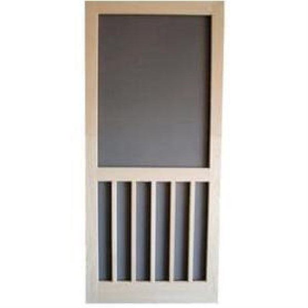 Screen Tight 5-Bar 36 In. W x 80 In. H x 1 In. Thick Natural Wood Screen Door Screen