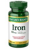 Nature's Bounty Iron, 65 mg, 100 Tablets