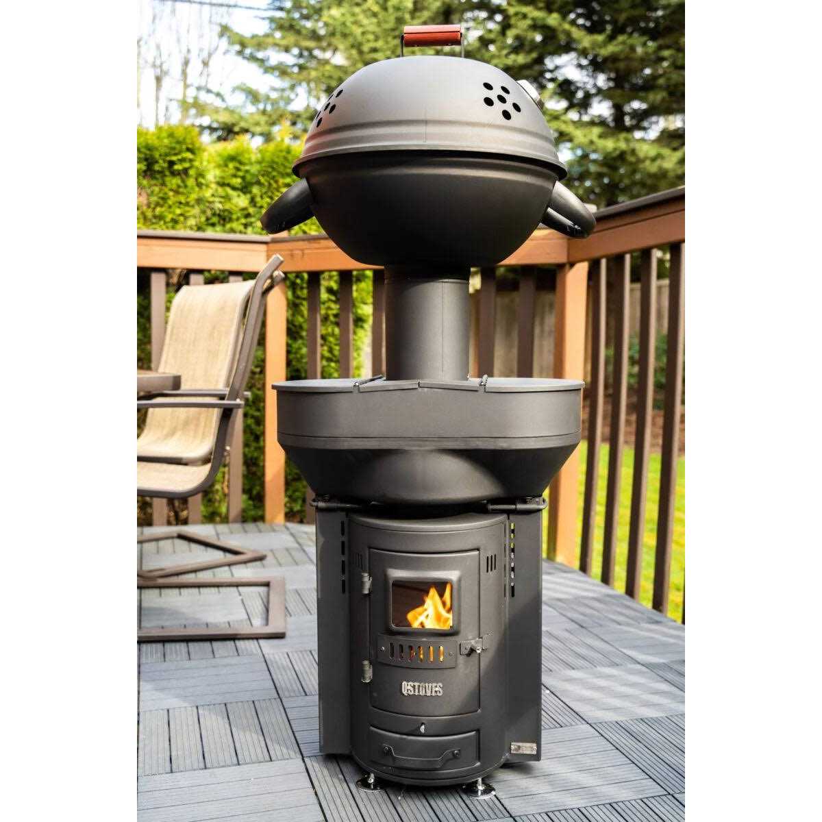 Q-Stoves Q05X Q-FLAME Outdoor Wood Pellet Patio Heater