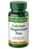Nature's Bounty Calcium Magnesium Zinc, 100 Caplets