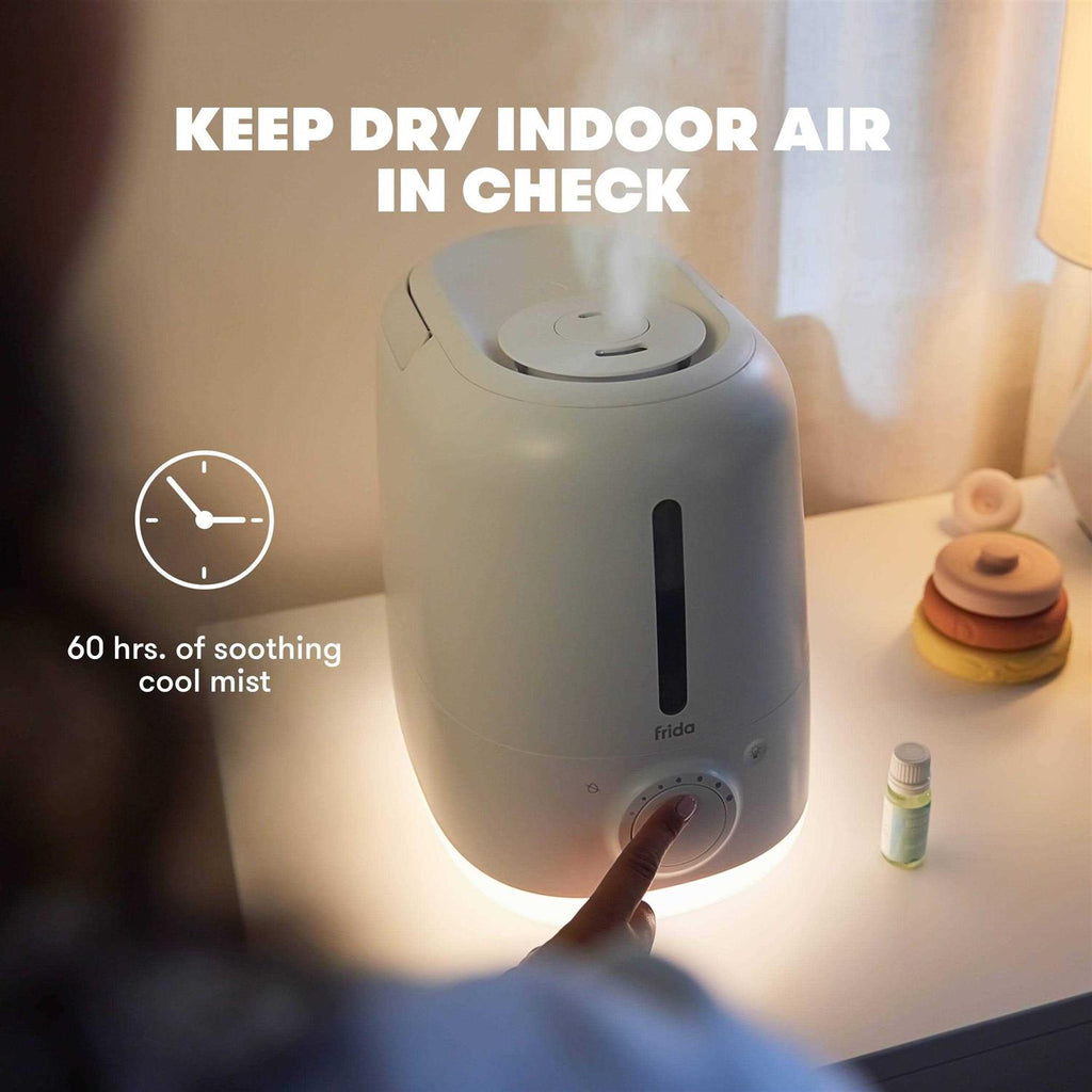 Frida Baby 3-in-1 Humidifier XL + Diffuser + Nightlight All-Day Operation for Large Rooms