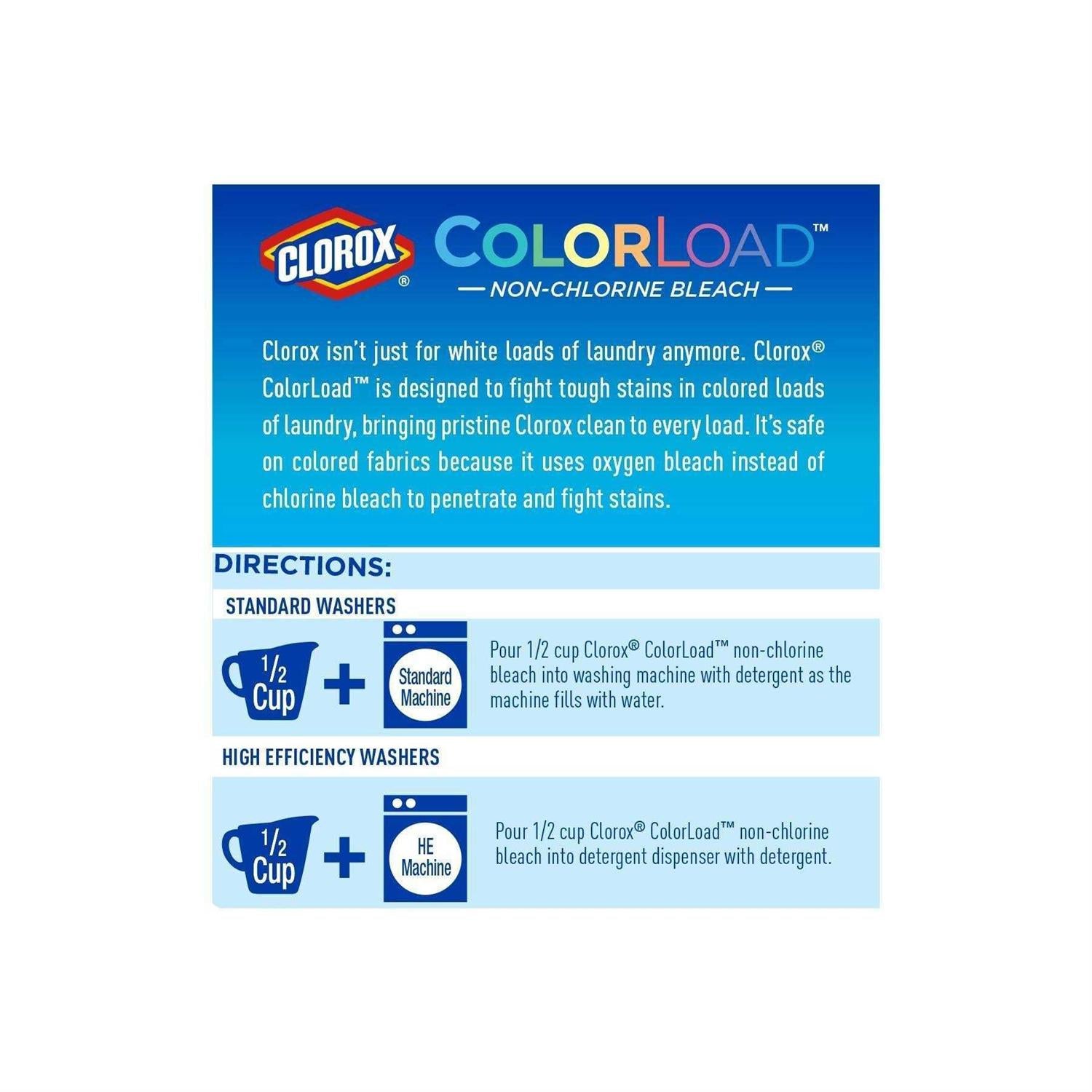 Clorox ColorLoad Non Chlorine Bleach