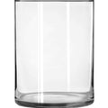 Libbey Clear Glass 8 inch H Wide Cylinder Floral Vase