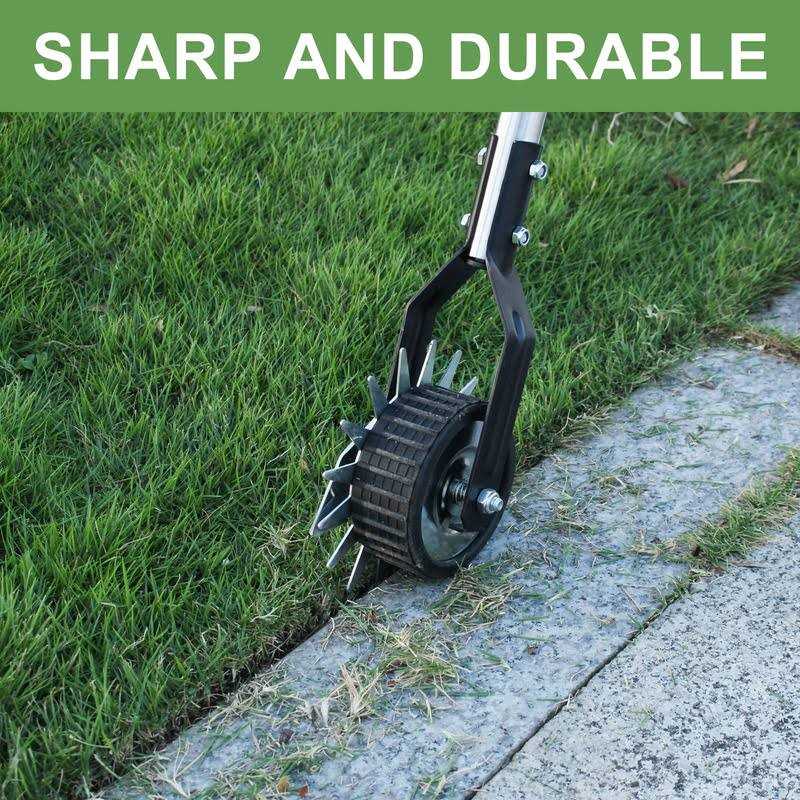 BARAYSTUS Wheel Rotary Edger Rotary Shear Sidewalk Manual Lawn Edger