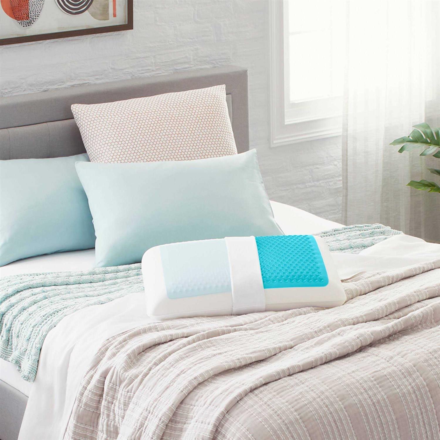 Comfort Revolution Standard Bubble Gel & Memory Foam Pillow