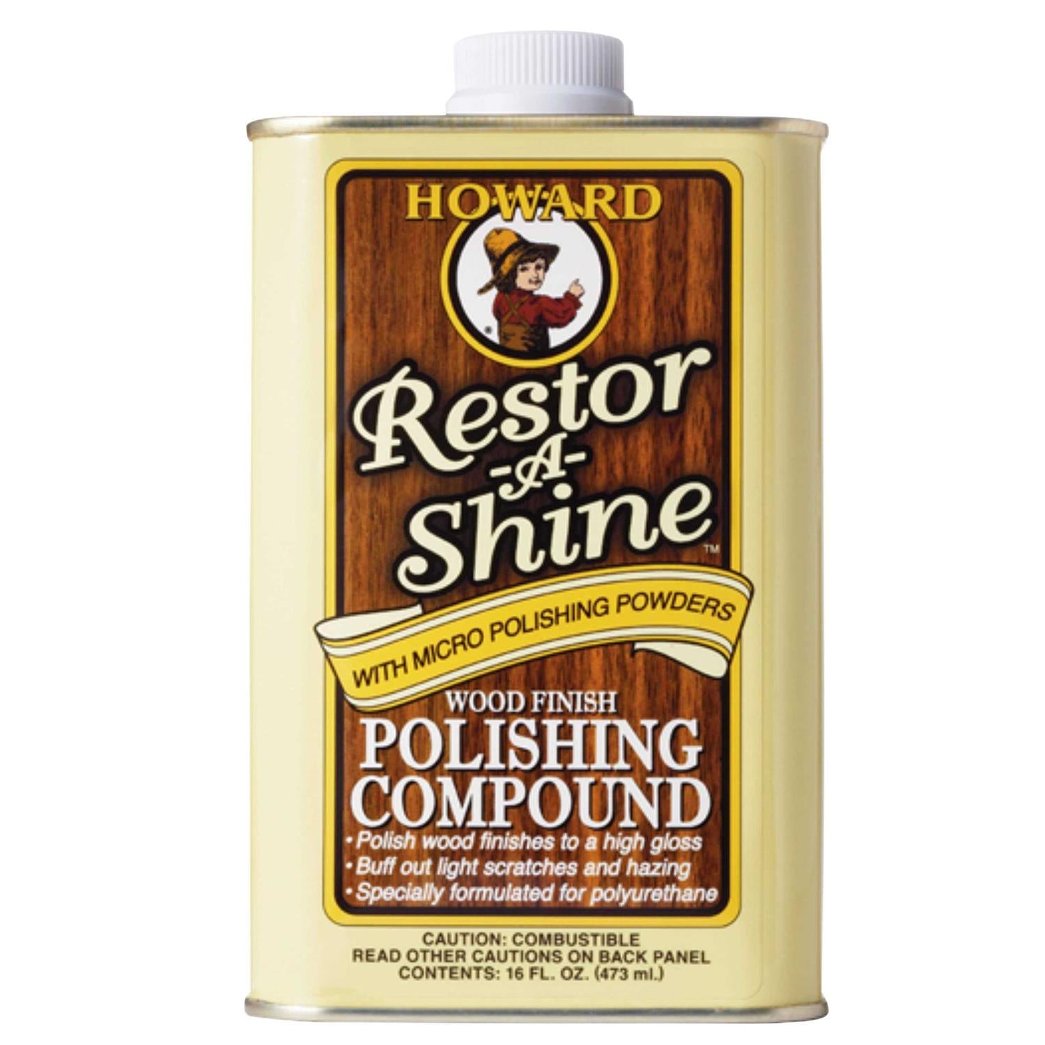 Howard Restor-A-Shine Wood Finish Polishing Compound