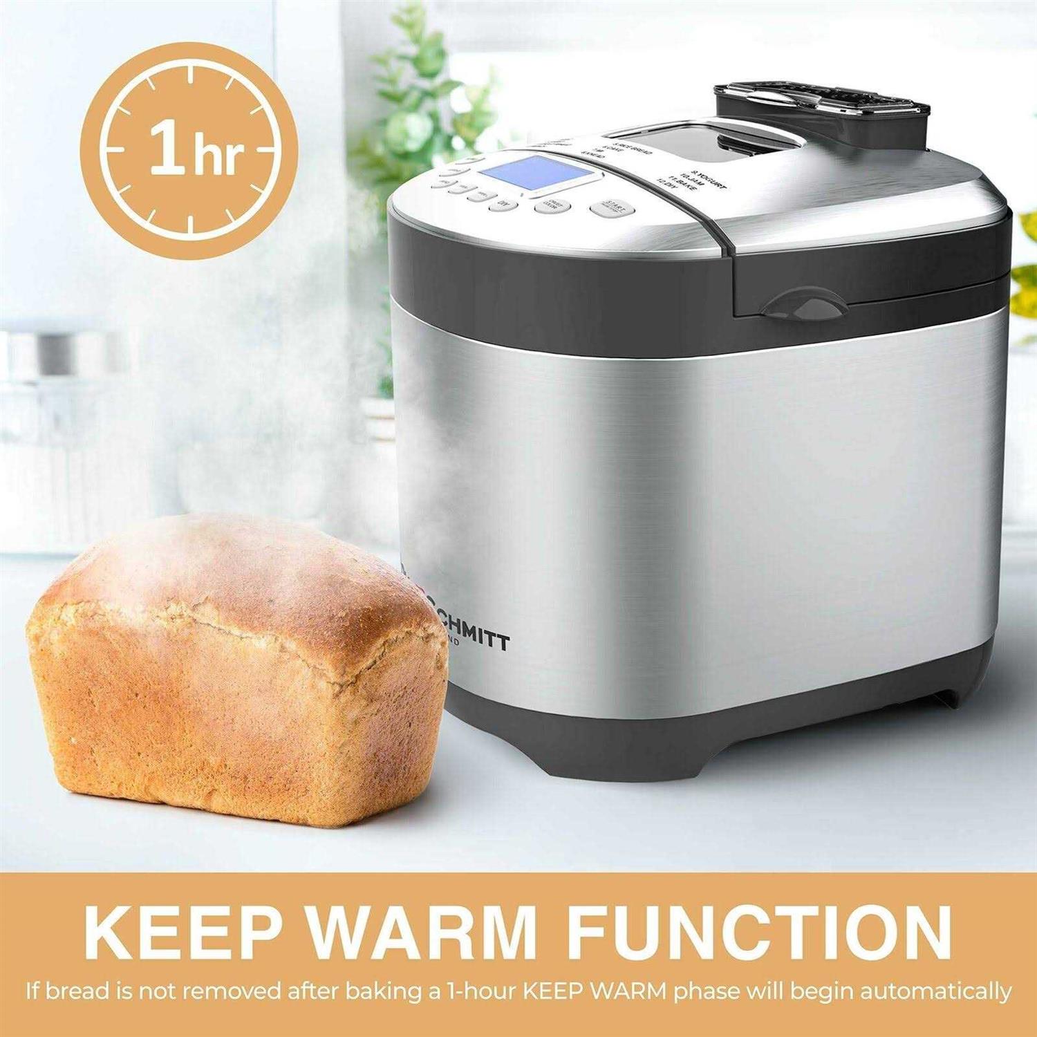 Pohl Schmitt Stainless Steel Bread Machine Bread Maker 2LB 17-in-1