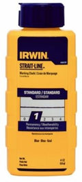Irwin STRAIT-LINE 4 Oz. Blue Standard Chalk Line Chalk
