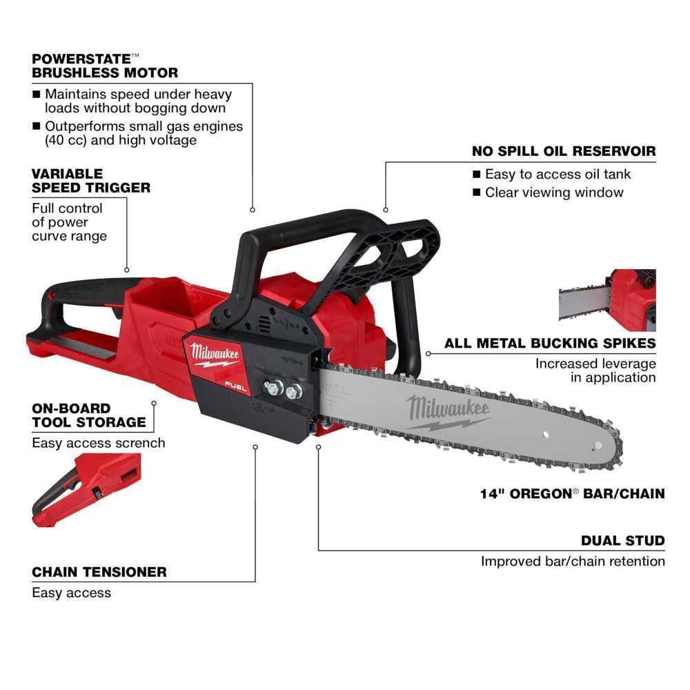 Milwaukee-2727-80 M18 Fuel 16 in. Chainsaw-Reconditioned