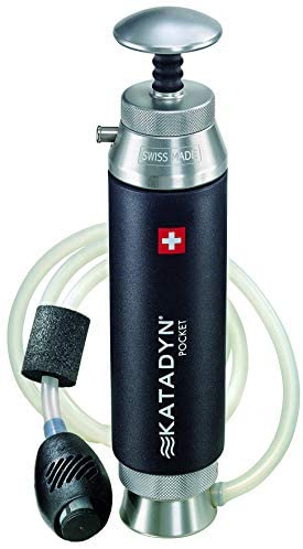 Katadyn Pocket Water Filter, Long Lasting for Personal or Small Group Camping, Backpacking or Emergency Preparedness