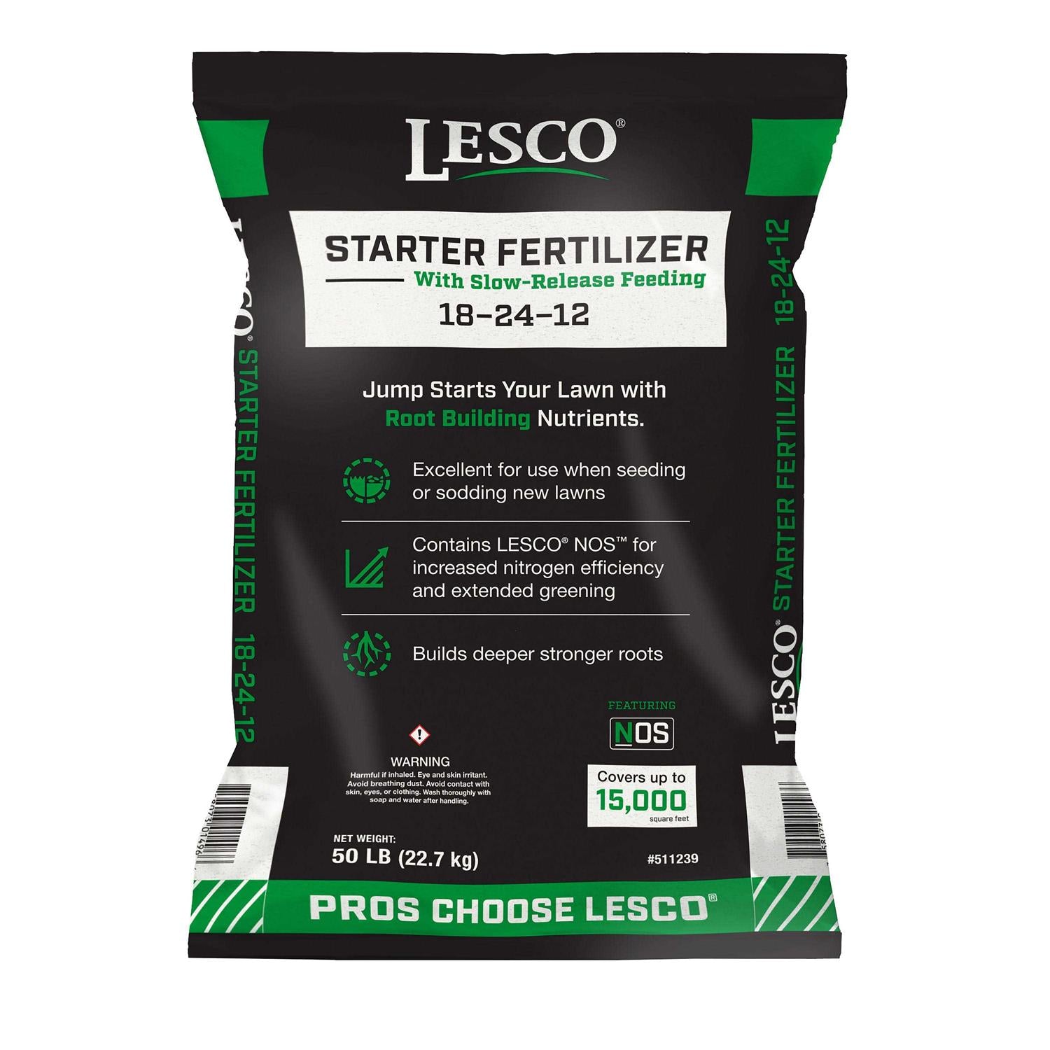 Lesco Covers Up To 15000-sq ft 18-24-12 Lawn Starter 2759159