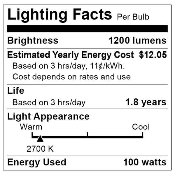 Satco S6010 Incandescent A19