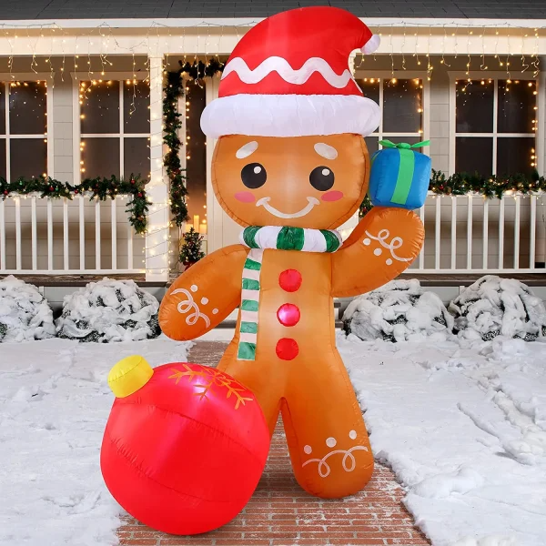 6ft Tall LED Welcome Sign Iatable Christmas Decor