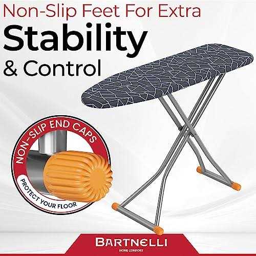 Bartnelli Ironing Board Space-Saving and Ultimate Iron Board Experience 13×43