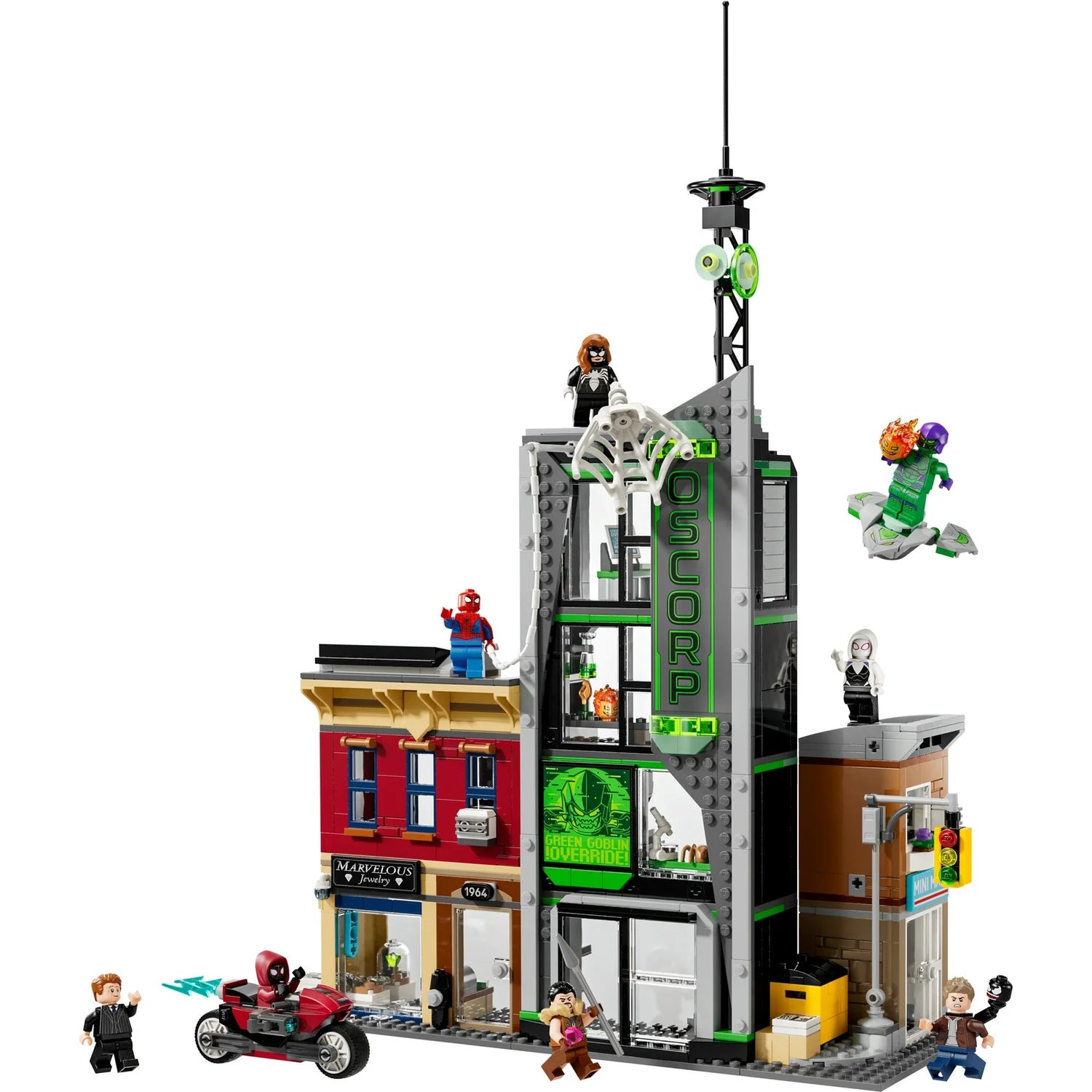 LEGO® | Marvel Spider-Man vs. Oscorp, Kids’ Super Hero Building Kit 76324