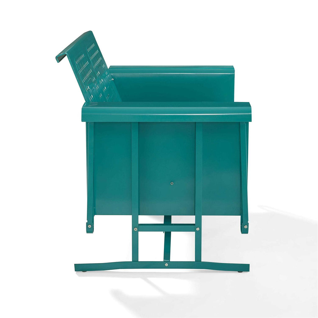 Crosley Bates Outdoor Metal Loveseat Glider