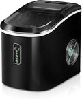 EUHOMY Nugget Ice Maker Countertop, 40Lbs/24H Pebble Ice Maker Machine, Self-Cleaning Countertop Sonic Ice Makers with Ice Scoop&Basket, Pellet Ice Maker Machine for Home/Kitchen/Office
