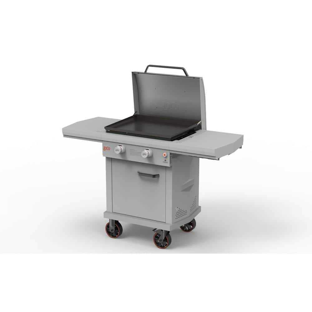 LoCo 2 Burner Liquid Propane Outdoor Griddle with Hood