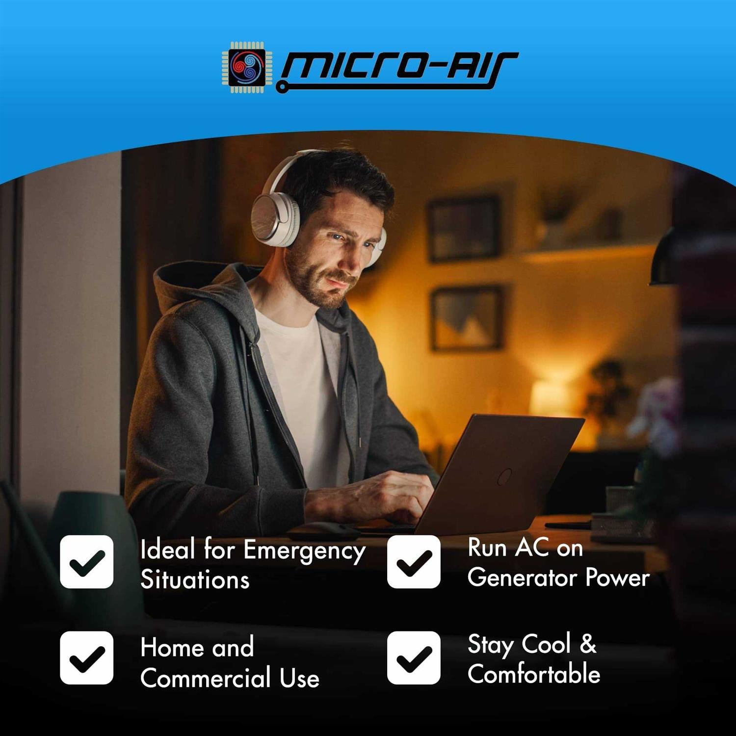 EasyStart Micro-Air 368 Advanced Soft Starter, Air Conditioner Start Works with Generator at Less Power, Home and Commercial Use
