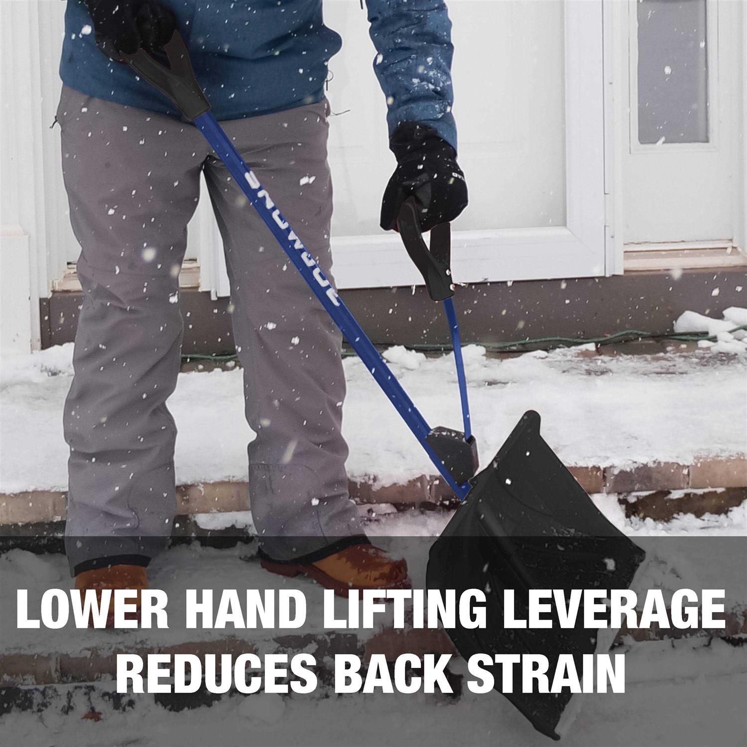 Snow Joe Shovelution Back Saving Snow Shovel