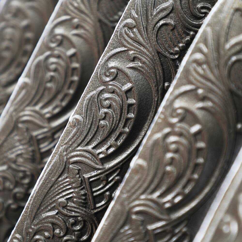 Authentic Cast Iron Radiators Horizontal Etched Floral Heating