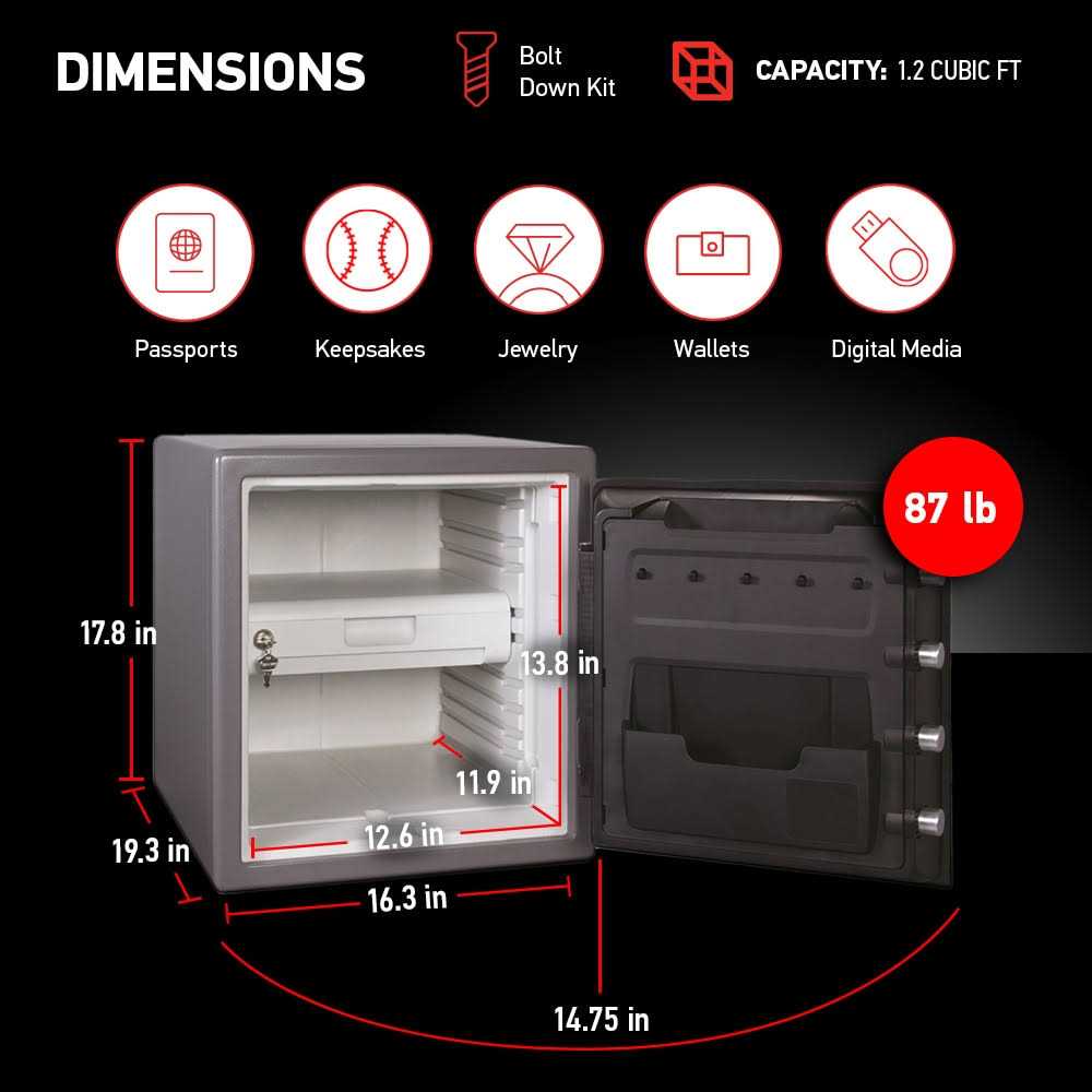 SentrySafe Fire-Safe Electronic Safe SFW123GDC