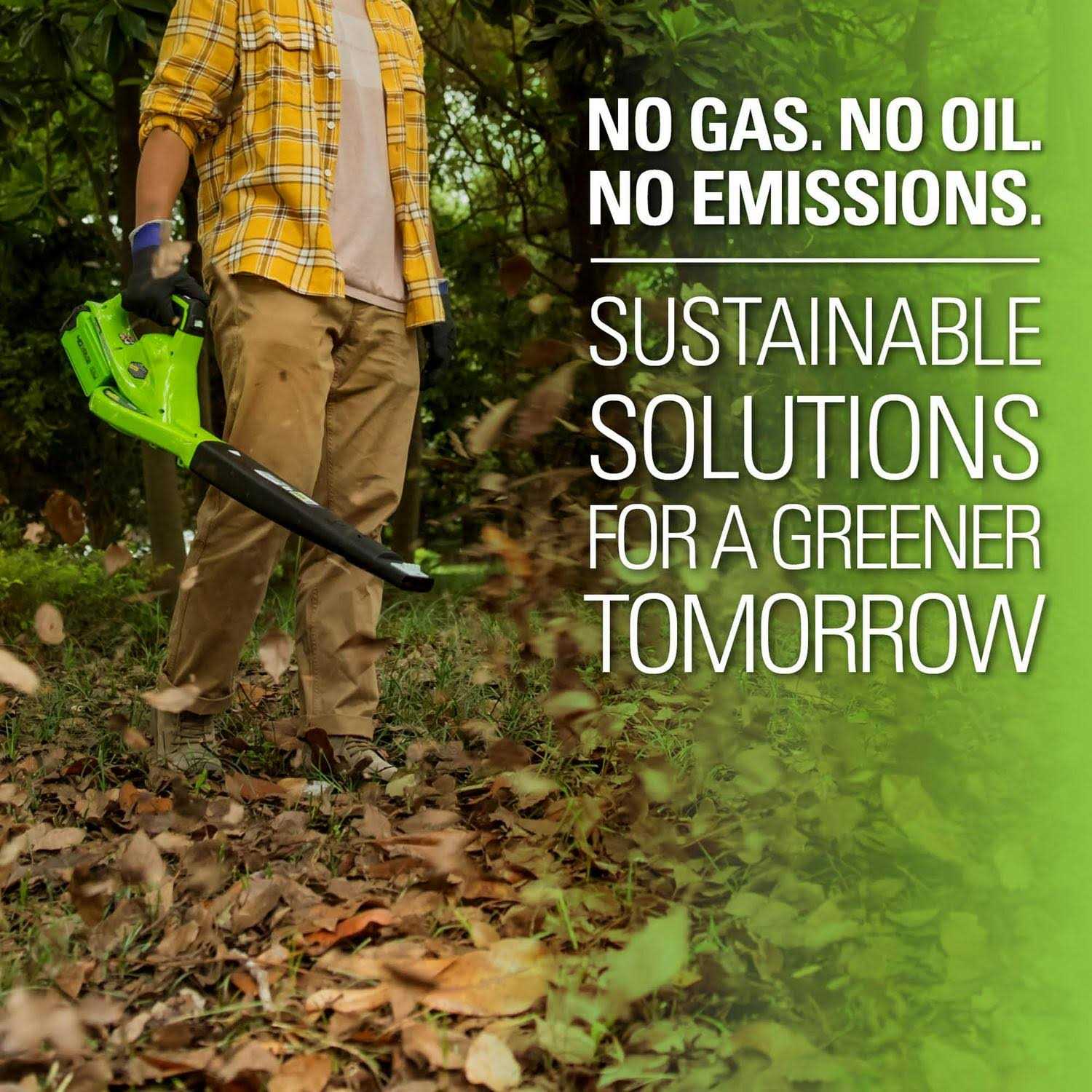 Greenworks 40V Brushless Cordless Leaf Blower / Vacuum 24312VT