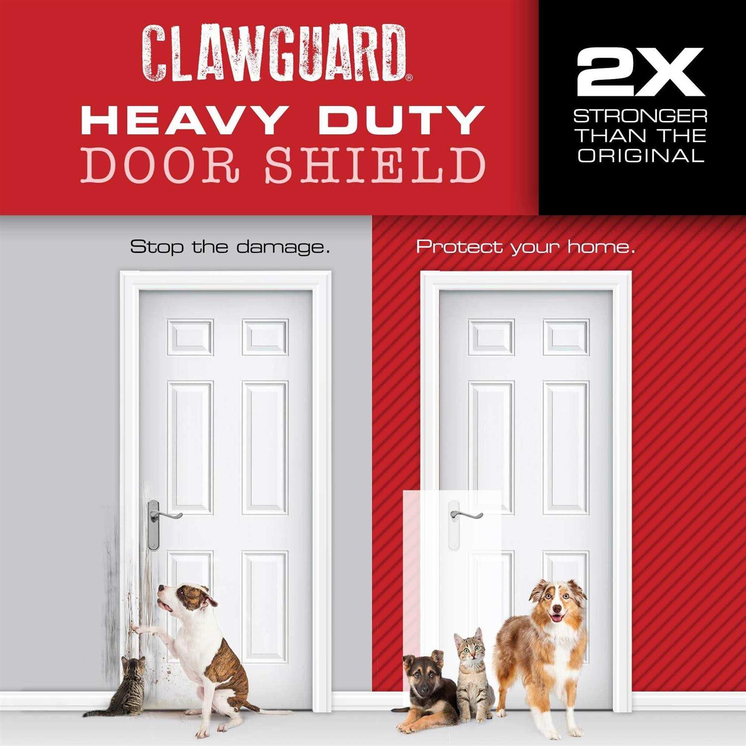 Heavy Duty CLAWGUARD Big Dog Scratch Shield Ultimate Door, Frame and Wall Protection