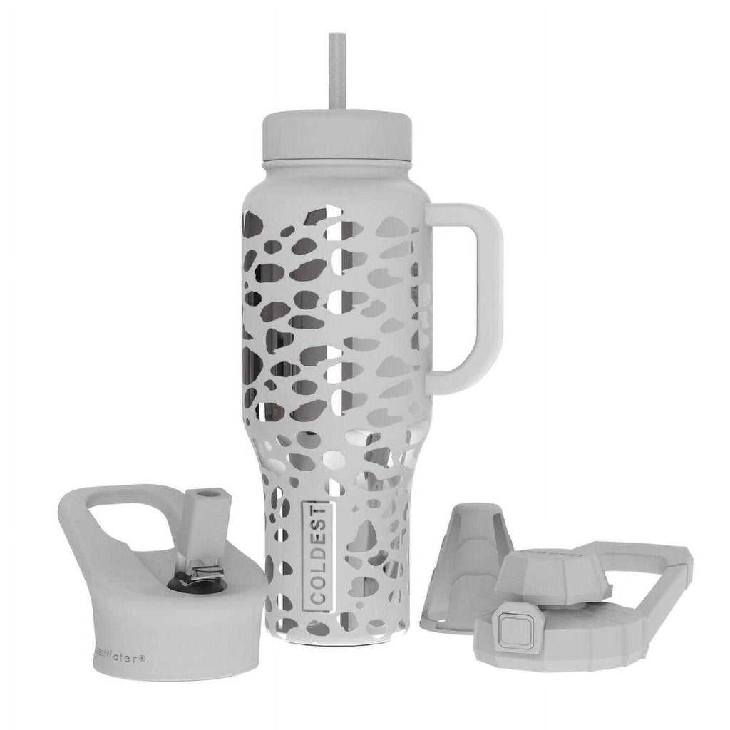 Coldest Limitless Bottle Water Bottle with Handle and 3 lids