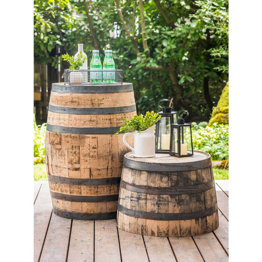 Real Wood Products Jack Daniel’s 35 in. H X 26 in. D Oak Whiskey Barrel Barrel Brown B320