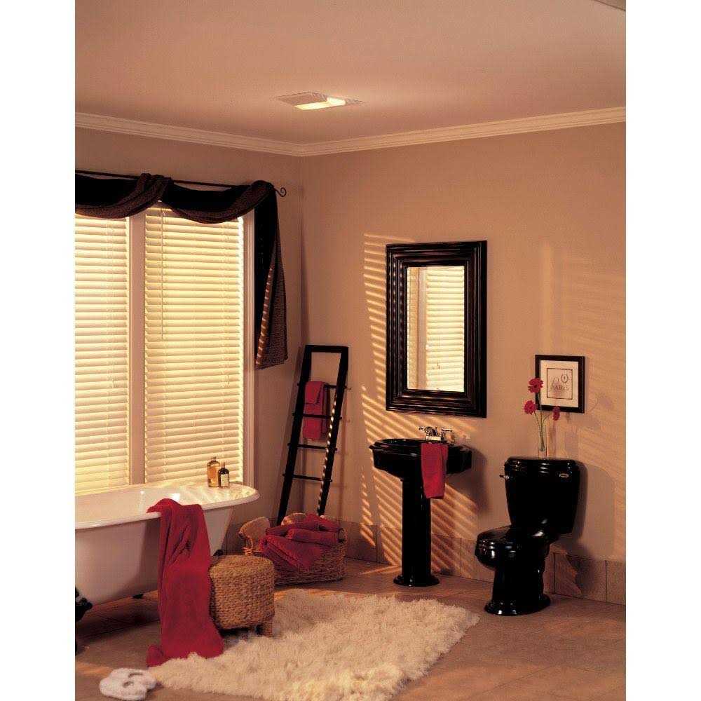 NuTone 668RP 70 CFM Ceiling Exhaust Fan with Light, White